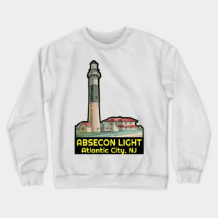 Absecon Light Decal Sticker Vinyl Atlantic City New Jersey Lighthouse Crewneck Sweatshirt